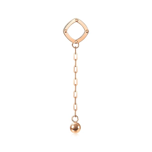 Chow Sang Sang CHOW SANG SANG 18K Rose Gold MINTY Collection Bead Jewelry Accessory for Women 92538H [Not include the hoop] (Sold Single Not Pair)