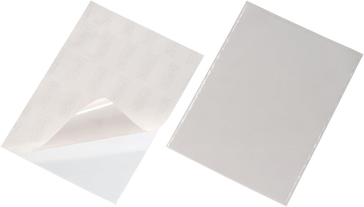 Durable Pocketfix Self-Adhesive Pocket, A4 Size - Clear, Pack of 30