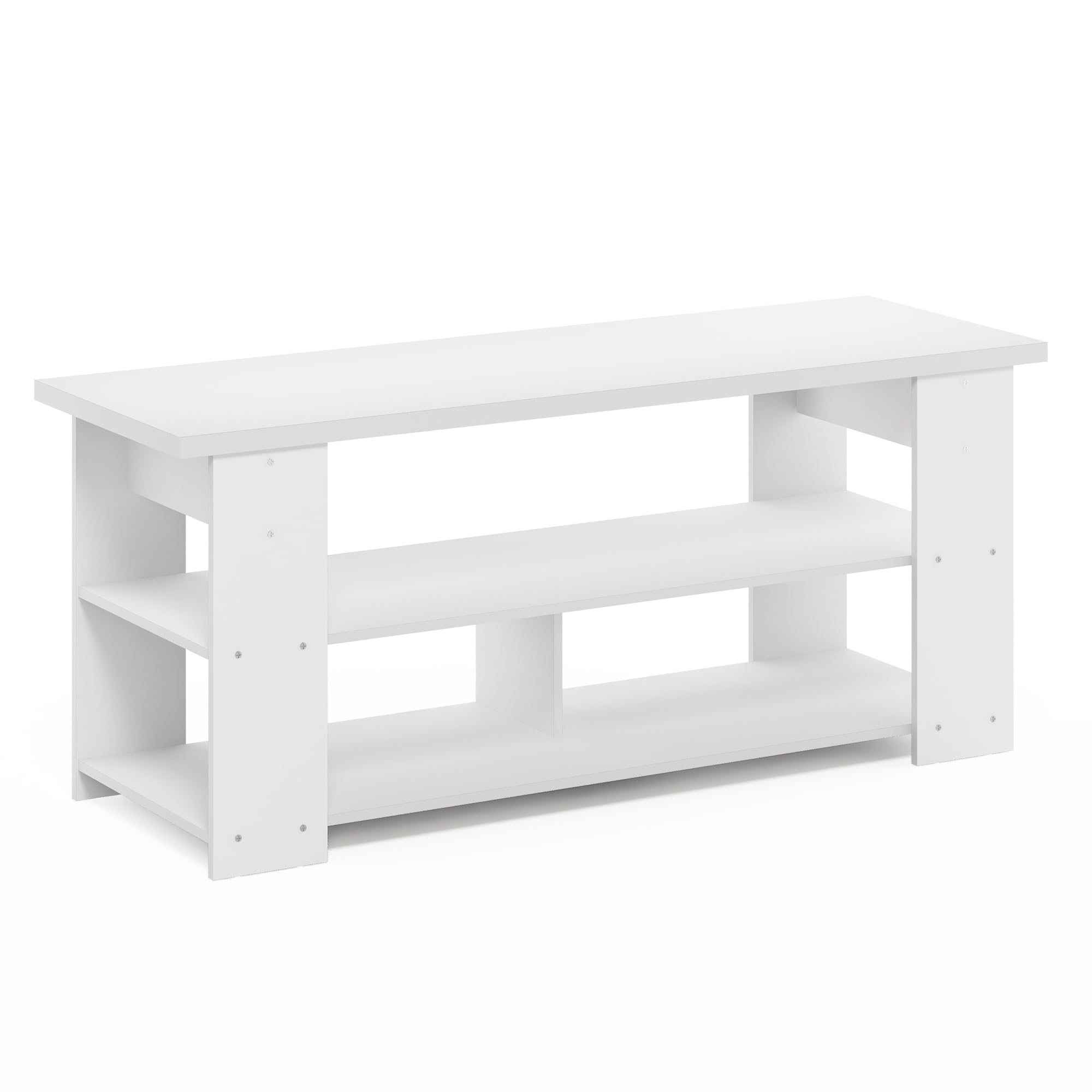 Furinno JAYA TV-Ständer bis 55 Zoll, Weiß