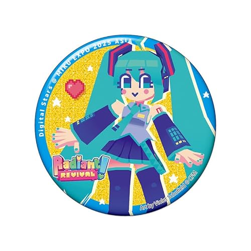 Digital Stars @ MIKU EXPO 2025 ASIA Glitter Badge Art by Violet Schofield