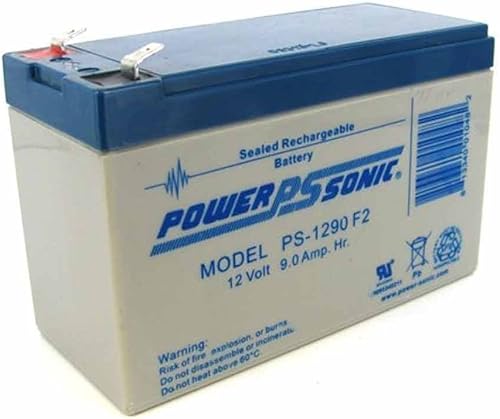 Power-Sonic ps-1290 12 voltios 9 Amp Hour recargable SLA Batería (F2 terminales)