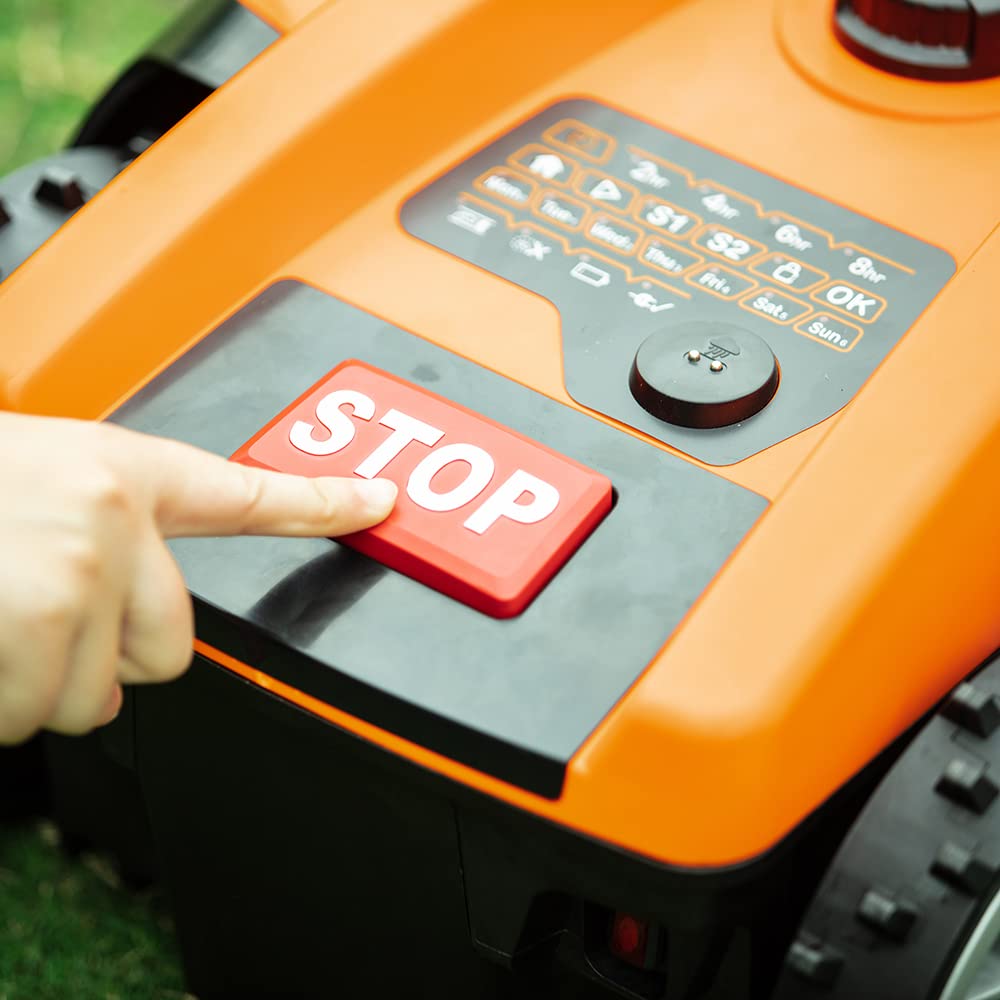 Yard Force - Robot Tondeuse Classic 500B avec Bluetooth pour Jardins jusqu'à 500m² Noir/Orange — vue 3