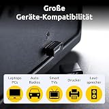 Intenso Micro Line pamięć USB 64 GB, zestaw 5 sztuk – Mini USB 2.0 pamięć – kompaktowy nośnik danych do komputera, laptopa, samochodu i telewizora – czarny, 5 x 64 GB