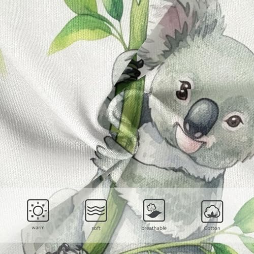 Girls Underwear Toddler 2t Cotton Panties Little Girl Print Briefs Kids Undies Cute Koala Green Leaves Beige3