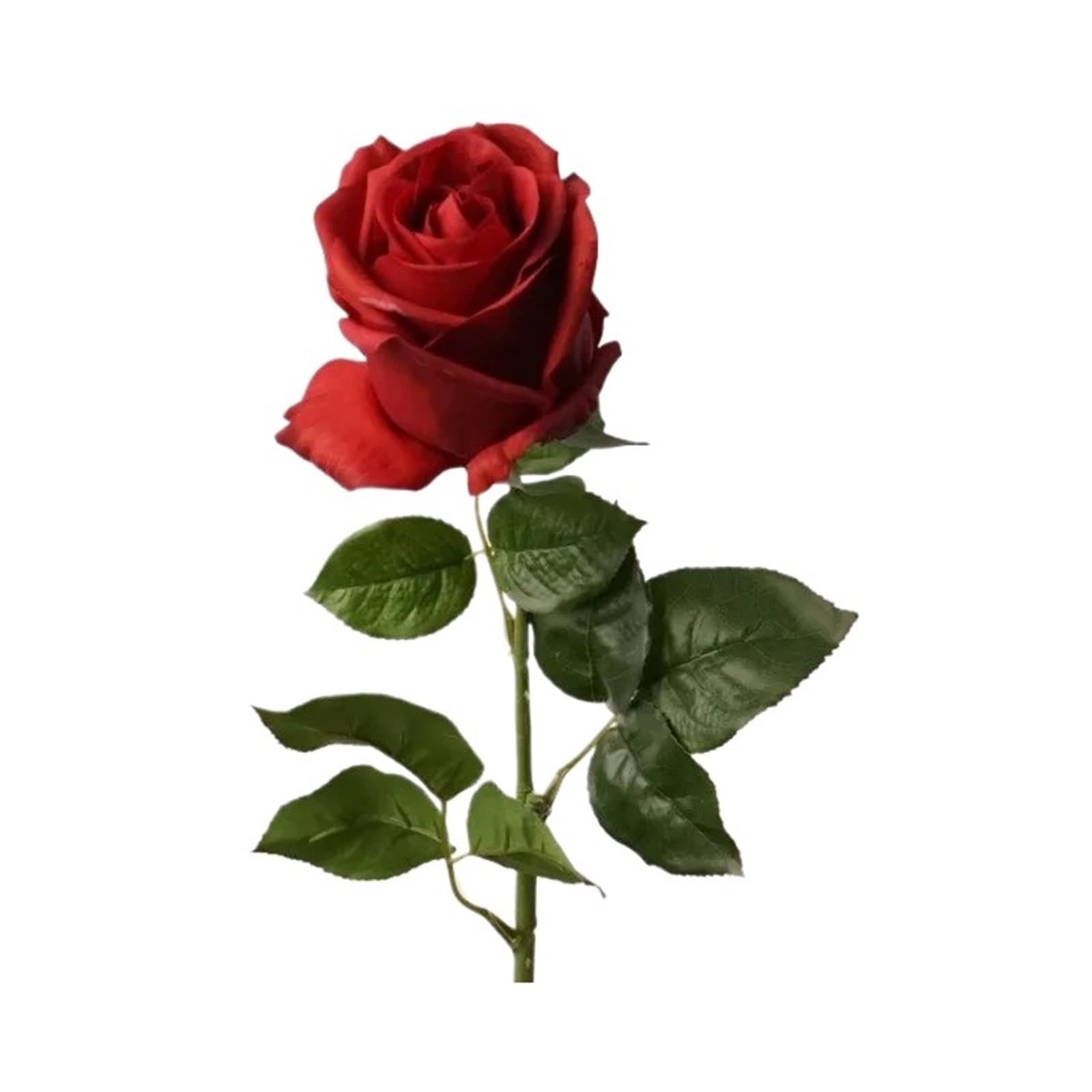 Casetlong 5Pcs Artificial Flowers Bouquet Wedding Decor Home Decoration Party Table Floral(Red)