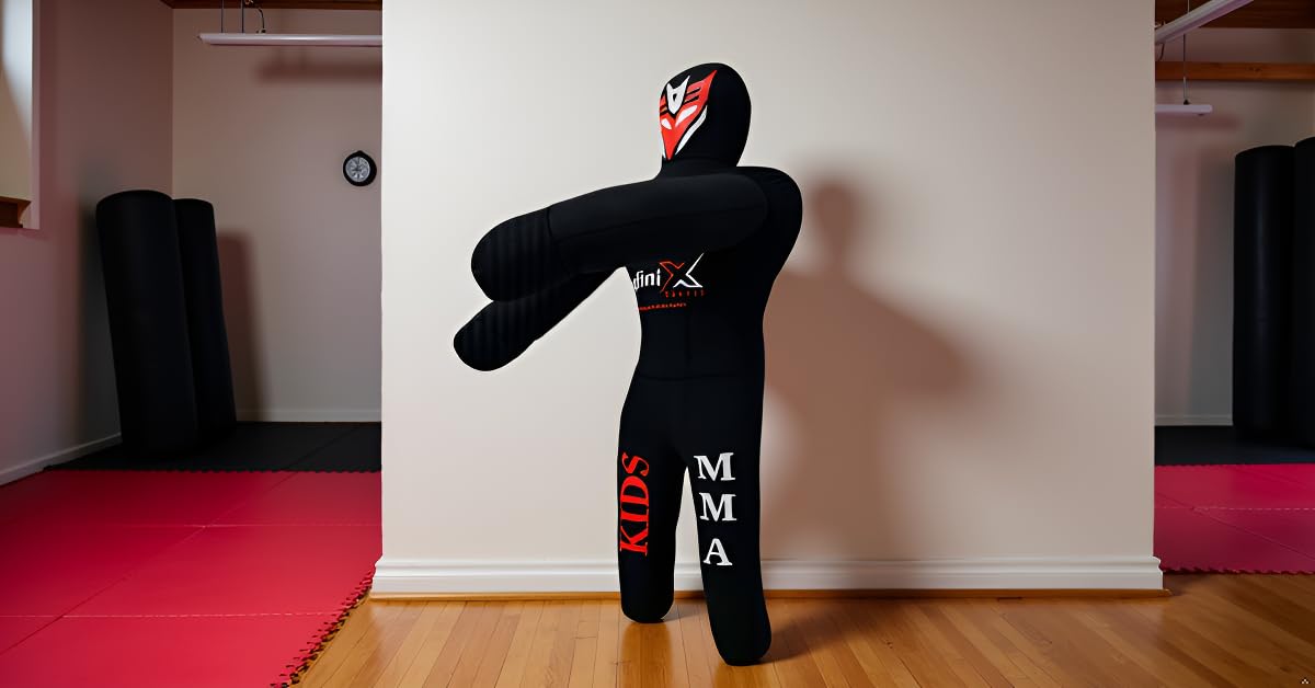 Kids Grappling Dummy for Kids Youth MMA Boxing Brazilian Jiu Jitsu Dummy - 110cm Unfilled