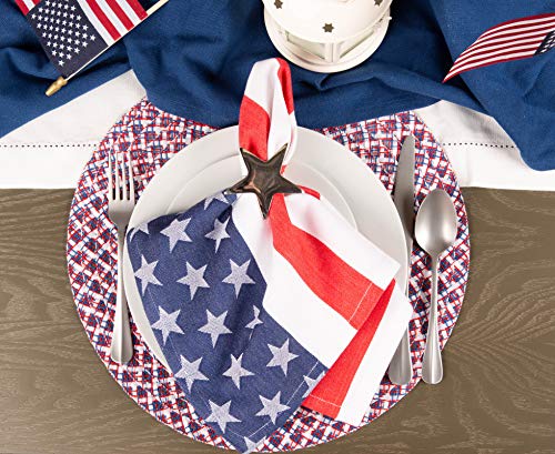 DII-4th-of-July-Stars-Stripes-Tabletop-Collection-Napkin-Set-20×20-Red-White-Blue-6-Piece DII 4th of July Stars Stripes Tabletop Collection Napkin Set 20×20 Red White Blue 6 Piece