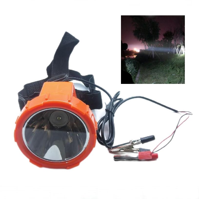 SGSLT Dc 5-12V 10W Clip Power Headlamp Flashlight headlamp Hiking Outdoor Camping Running Cycling Fishing Lamp (White)