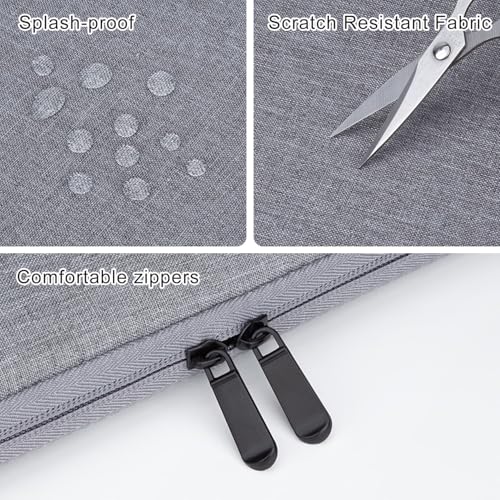 HEDUGO Funda para Portátil con Bolsillo para Accesorios Funda Acolchada para Ordenador de 15 a 16 Pulgadas Compatible con MacBook Air/Pro Funda Protectora de 15” a 16” Chromebook/Ordenador Portatil - imagen 3