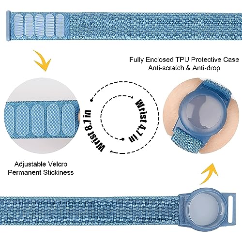 Image of Bracelet for AirTag Kids,Protective Cover for Air Tag with Nylon Wristband