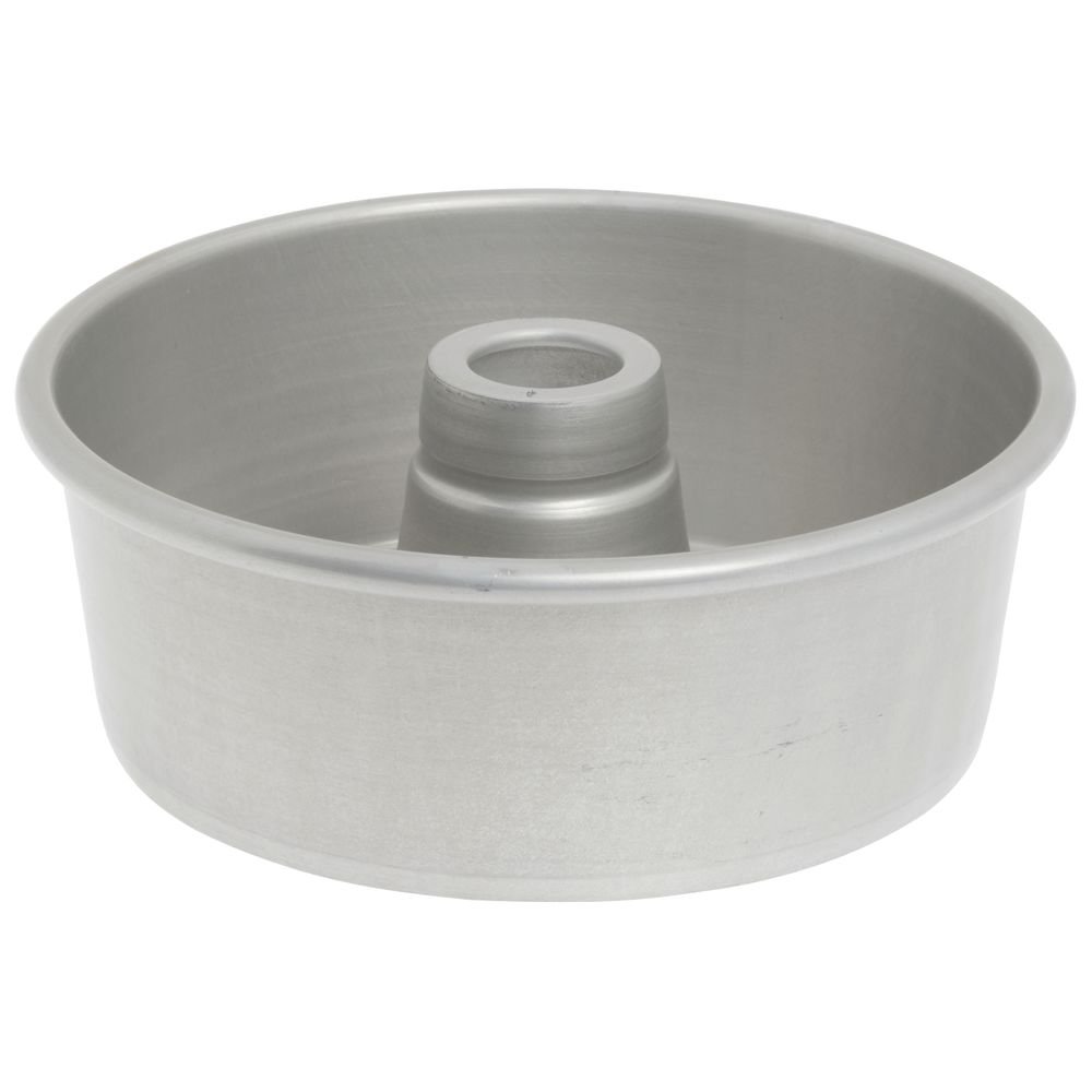 Glazed Alum. #650 Angel Food Tube Cake Pan by Chicago Metallic Bakeware – 7.5 inches, Aluminum, Silver, Model 46505