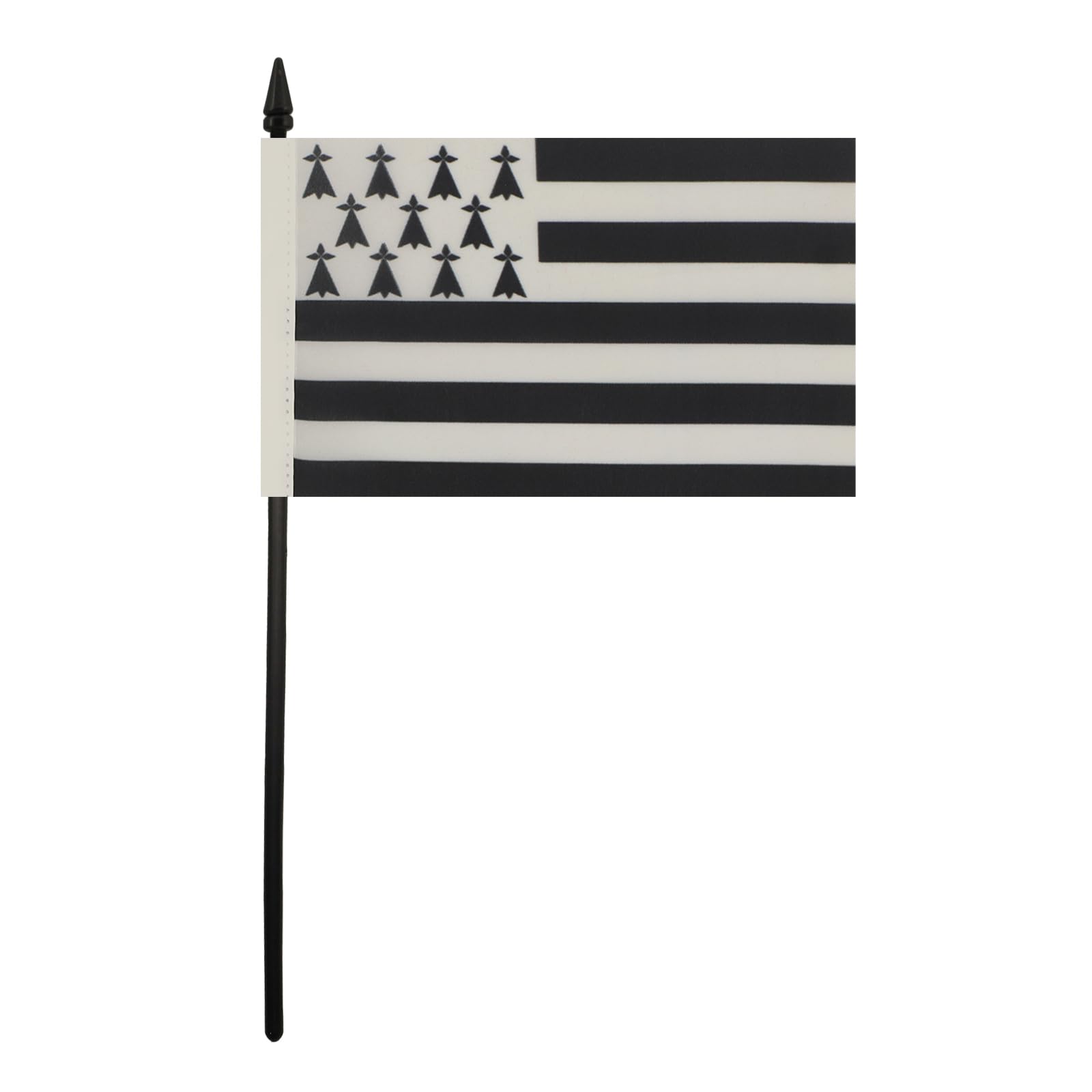 AZ FLAG, Brittany Table Flag 4'' x 6'', French region of Bretagne Office Mini Banner 100% Polyester 15 x 10 cm - Image 2