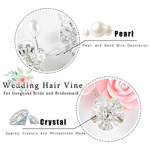 Zoestar - Cerchietto per capelli da sposa, con