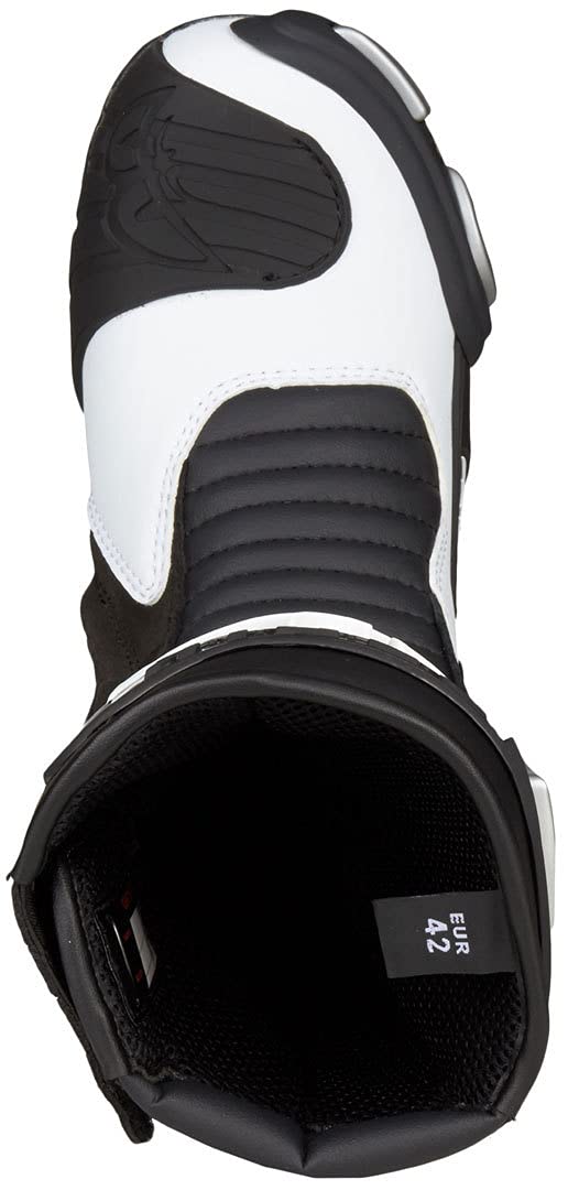 Berik Race-X Racing Motorradstiefel, schwarz/weiß, 48 | Leder
