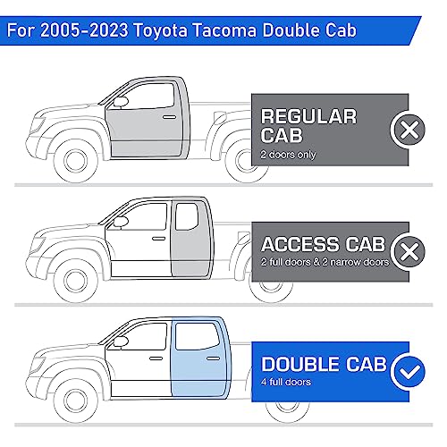 Estribos laterales para Toyota Tacoma Doble Cabina 2005-2023 miniatura 6