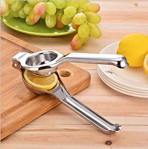 Image of kreyam's Lemon Squeezer With Bottle Opener Manual Hand Press Stainless Steel Pack of 1