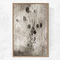 SIGNWIN Framed Canvas Wall Art Dried Plants Canvas Prints Home Artwork Decoration for Living Room,Bedroom - 16