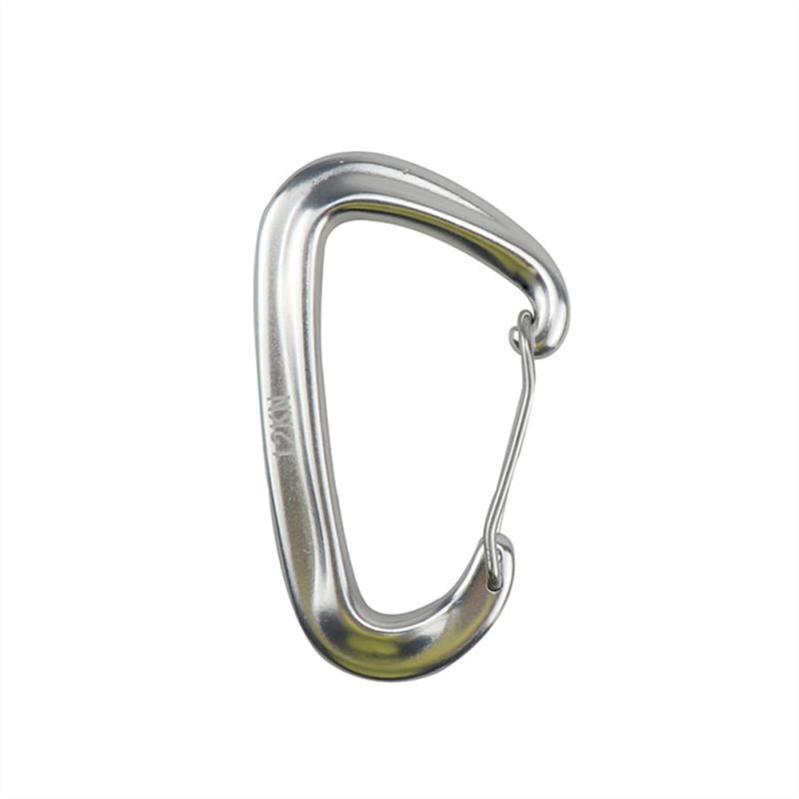 Arrampicata moschettone, D forma alpinismo fibbia gancio, 12KN blocco di sicurezza, accessori per attrezzature da esterno