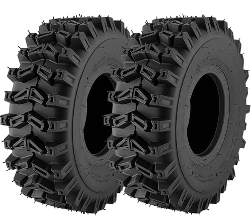 2 Pack 15x5.00-6 Tire 15x5.00-6 Snow Blower Tire 15x5x6 Snow Hog Lawn & Garden Tires 2PR Heavy Duty Tread for Snow Blower Thrower Snow Hog Lawn Garden Tractor Tire
