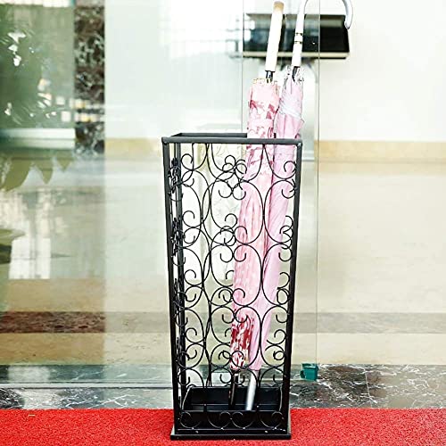 Porte-parapluie vintage en métal avec support intégré - 2