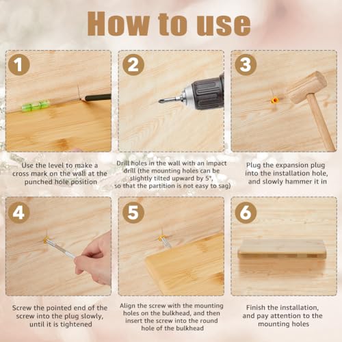 SUPERFINDINGS 2 Sets Wood Floating Shelves 7.87inch Bathroom Shelves Wall Mounted Wooden Display Ledge Shelves Storage Shelf for Kitchen Bedroom Living Room - Image 3