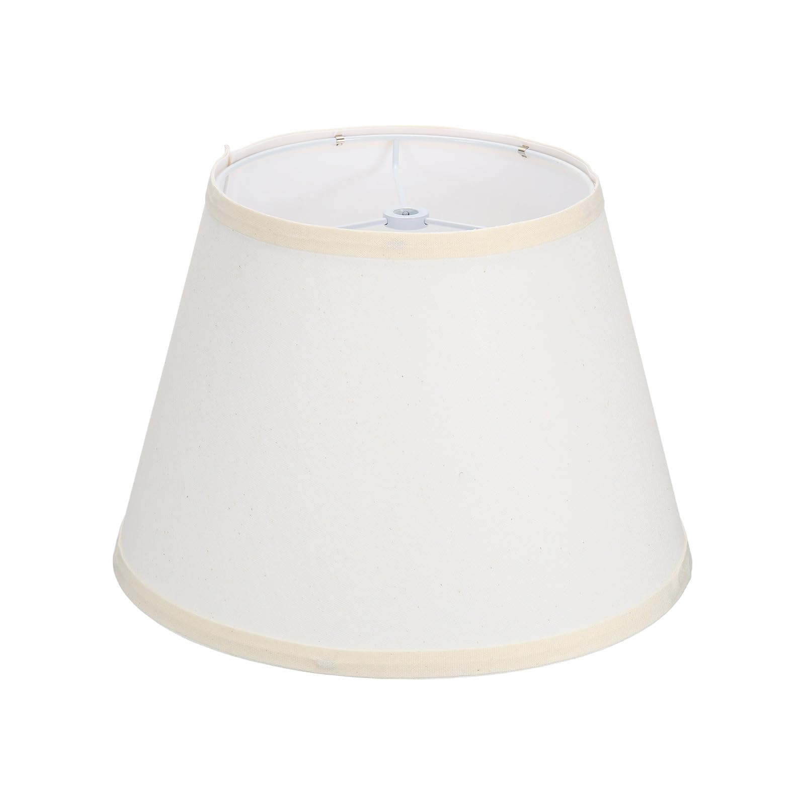 VIAPUICE Empire-Linen Lamp Shades, 7" x 11"x 8" Spider Fitter-White