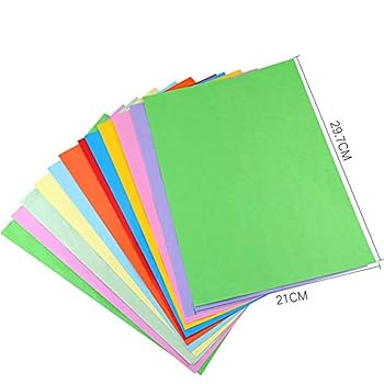 Amazon.co.jp: 200枚 色付き紙カラーA4コピー用紙 折り紙 千羽鶴