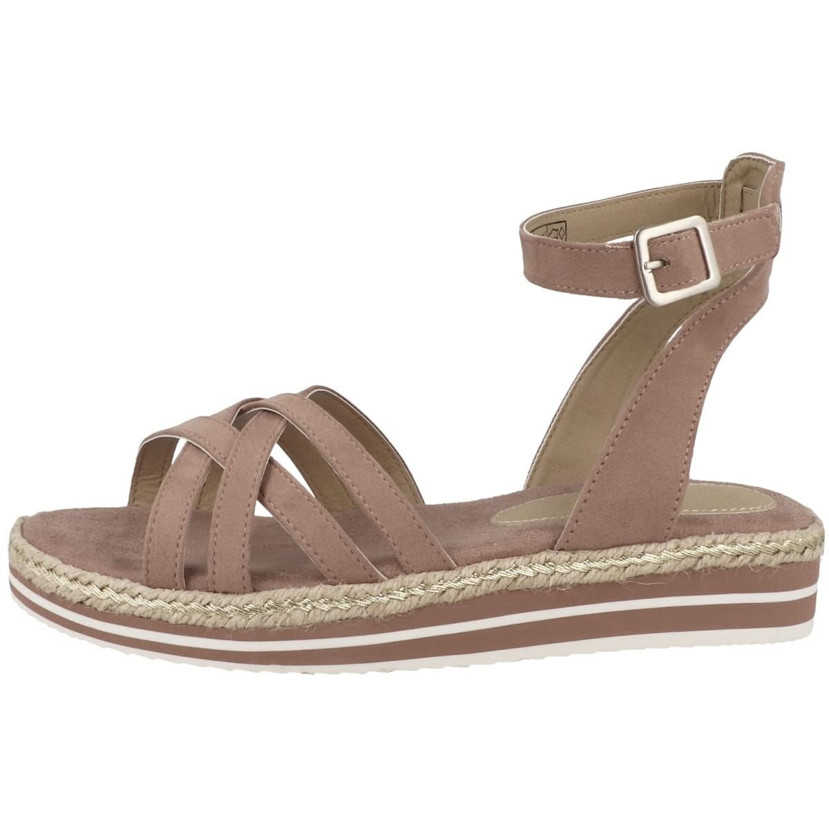 Tom Tailor Women's 3295805 Sandal, ROSE, 5.5 UK