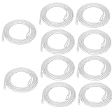 GOCuces T5 T8 Extension Cords 10ft,3-Prong Linkable Power Cable,Pack of 10,LED Connector Female for...