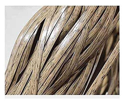 500g(65m) Flaches Pe-Rattan Synthetische Rattan Weben Material Kaffee Farbverlauf Flache Kunststoff Rattan FüR Stricken Reparatur Stuhl Tisch Haushalt Aufbewahrungsbox MöBel DIY Kunst & Handwerk