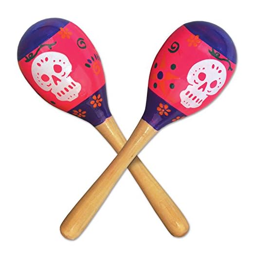 Beistle Day of The Dead Maracas
