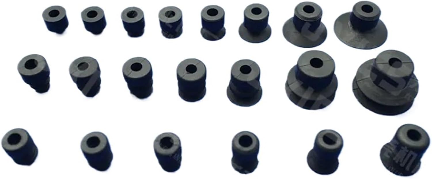 COKYIS Mechanical Hand Small Head Vacuum Sucker, Black butadiene Rubber Suction Nozzle Tea Machinery Automatic packagingsucker(MP-12 X 20PCS)