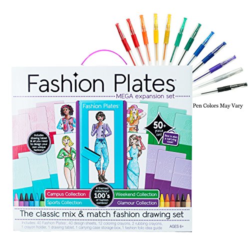 Fashion Plates Mega Design Set with Gel Pens WantItAll