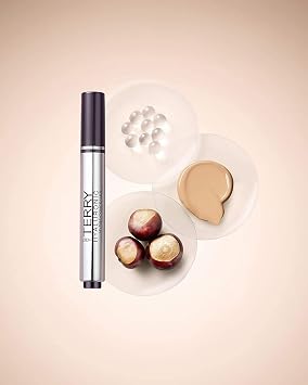 By Terry Hyaluronic Hydra-Concealer, Buildable Coverage Cream Concealer, Brightens & Protects, Vegan Formula, 100 Fair, 0.22 oz