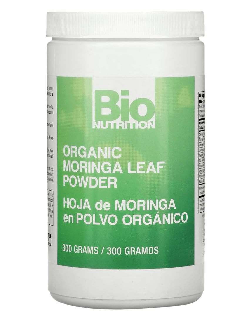 Bio Nutrition Organic Moringa Leaf Powder, 300 Grams