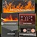 3D Water Vapour Electric Fireplace,Touch Screen Control,7 Color Adjustable Insert Mist Fireplace,w/Heating Function,800mm/31.5
