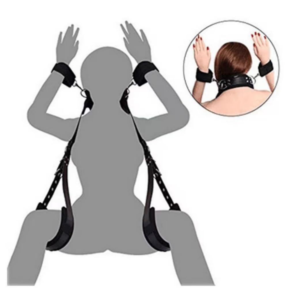 BDSM Restraints Sex Toys 27pc Bondage Restraints Set Fetish Bed Restraints Kits for Beginners,Gang Ball Play, Vibrators Massagers, Bondage kit for Couples Sex: 4 Pcs