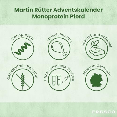 FRESCO Dog Martin Rütter Adventskalender für Hunde 2025 - Monoprotein Pferd