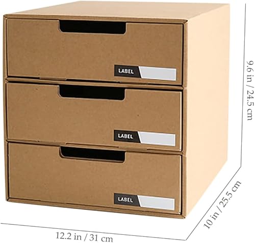 Miniatura 2 de Tofficu Organizador de escritorio para cajones y archivos organizador de archivos documentos herramientas suministros de manualidades oficina en casa