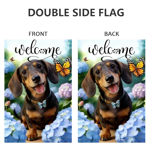 Drapeau de jardin teckel double face résistant pour remplacer les décors extérieurs ternes - 6