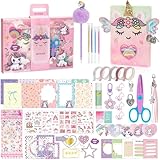 QIYVLOS DIY Journal Kit with Diary, Magical Theme Journaling Stationary Supplies Set Toys for Ages 8-13, Birthday Arts and Crafts Gifts for Teen Girls Ages 8 9 10 11 12 13 14 Year Old