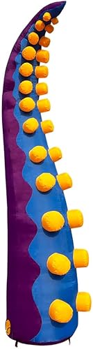 Miniatura 2 de Vinfgoes Tentáculo gigante de pulpo inflable de 12 pies, brazo de pulpo, patas de pulpo con soplador para Halloween, eventos al aire libre,