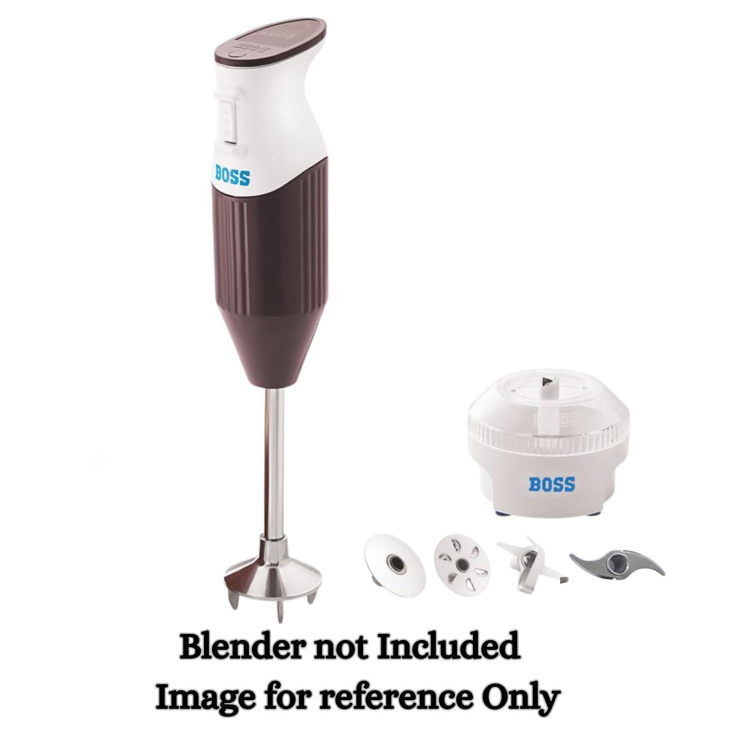 Boss Original Stainless Steel Hand Blender Attachment Set, 3-Piece Butter Blade, Cutting Blade, Plain Blade, Compatible with Boss B115, B116, B126, B124, B121, B101 Models — Amazon image 2