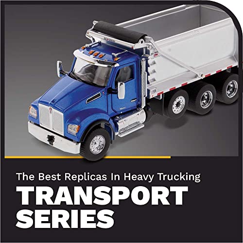 Kenworth T880S Camión Volquete Escala 1:50 Azul Metálico miniatura 7