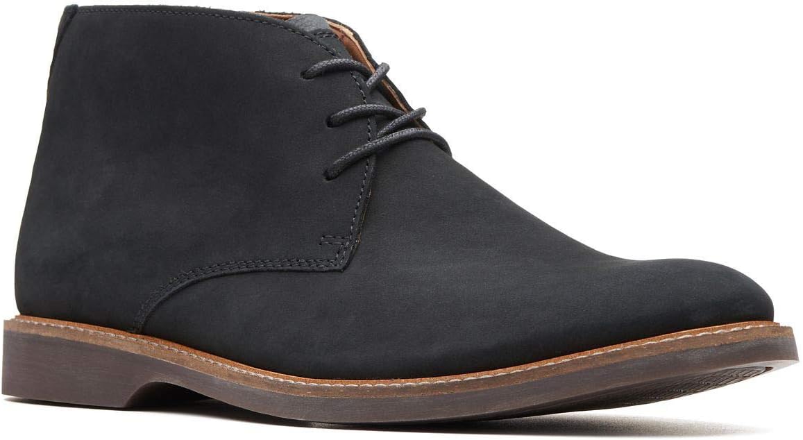 Clarks Mens Atticus Limit 7 Black Nubuck