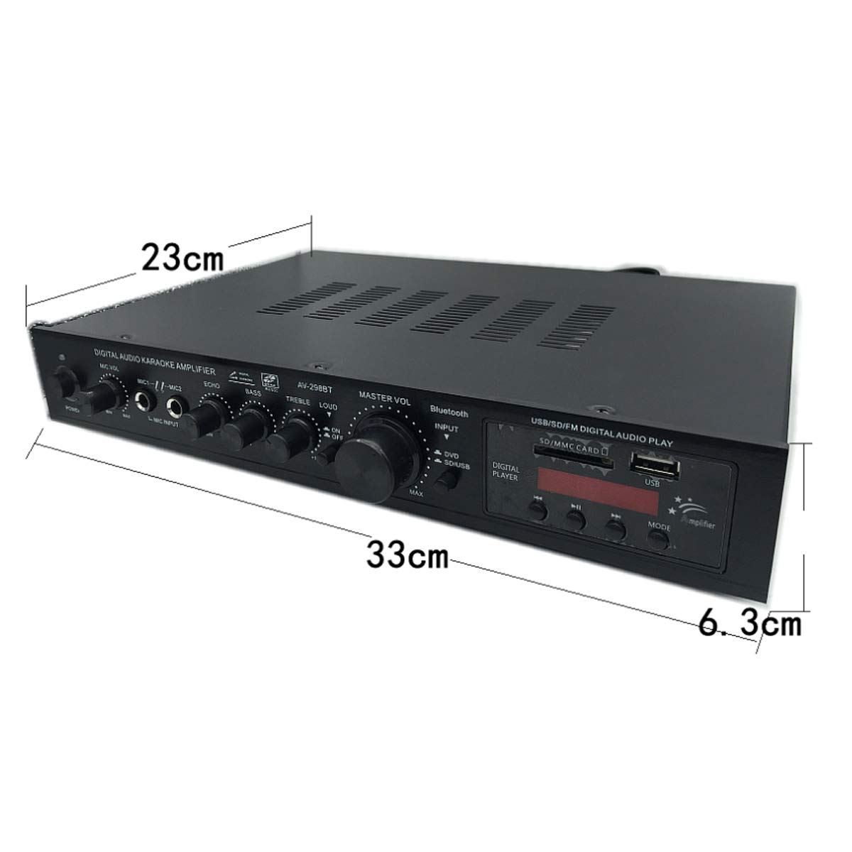 Wzmacniacz audio, 720 W 5 kanałowy wzmacniacz stereo Bluetooth HIFI PROWADZONY Digital Karaoke Amplificador Car Audio Home Cinema Home Theatre Wzmacniacze