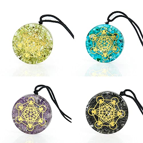 Natuurlijke Crystal Metatron Cube Ketting Quartz Gem Pendant Amethyst Lapsis Lazuli Obsidian Chakra Yoga Meditatie Charm… - Image 5