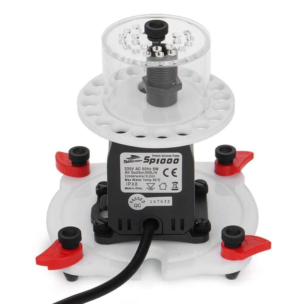Skimmer de Proteínas de Cono Interno de 8W, Bomba de Sumidero, Acuario de Agua Salada, Rueda de Aguja de Arrecife Marino, Bomba Venturi de 500L