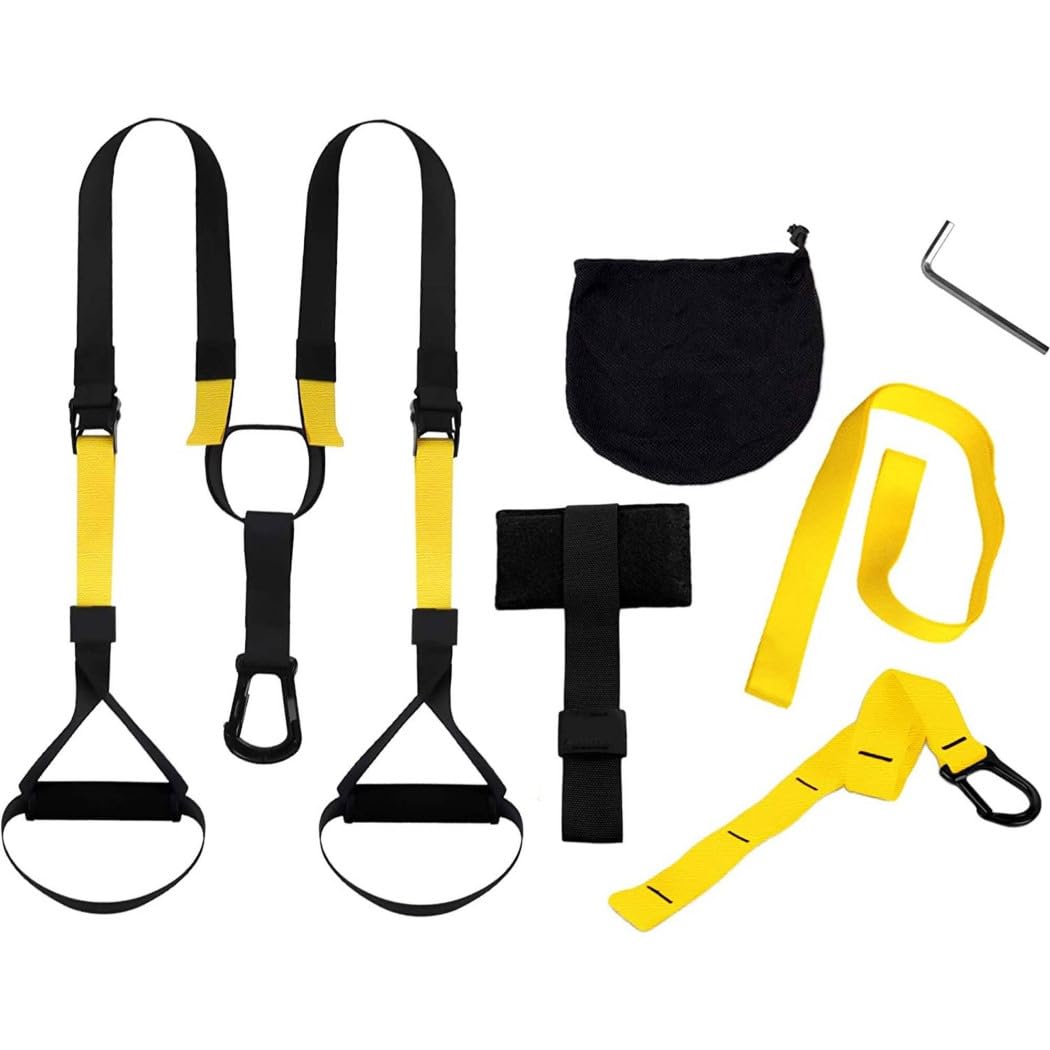 Trade Shop - Cinghie per Allenamento in Sospensione P4 Carico 500kg Ancoraggio Porta Fitness
