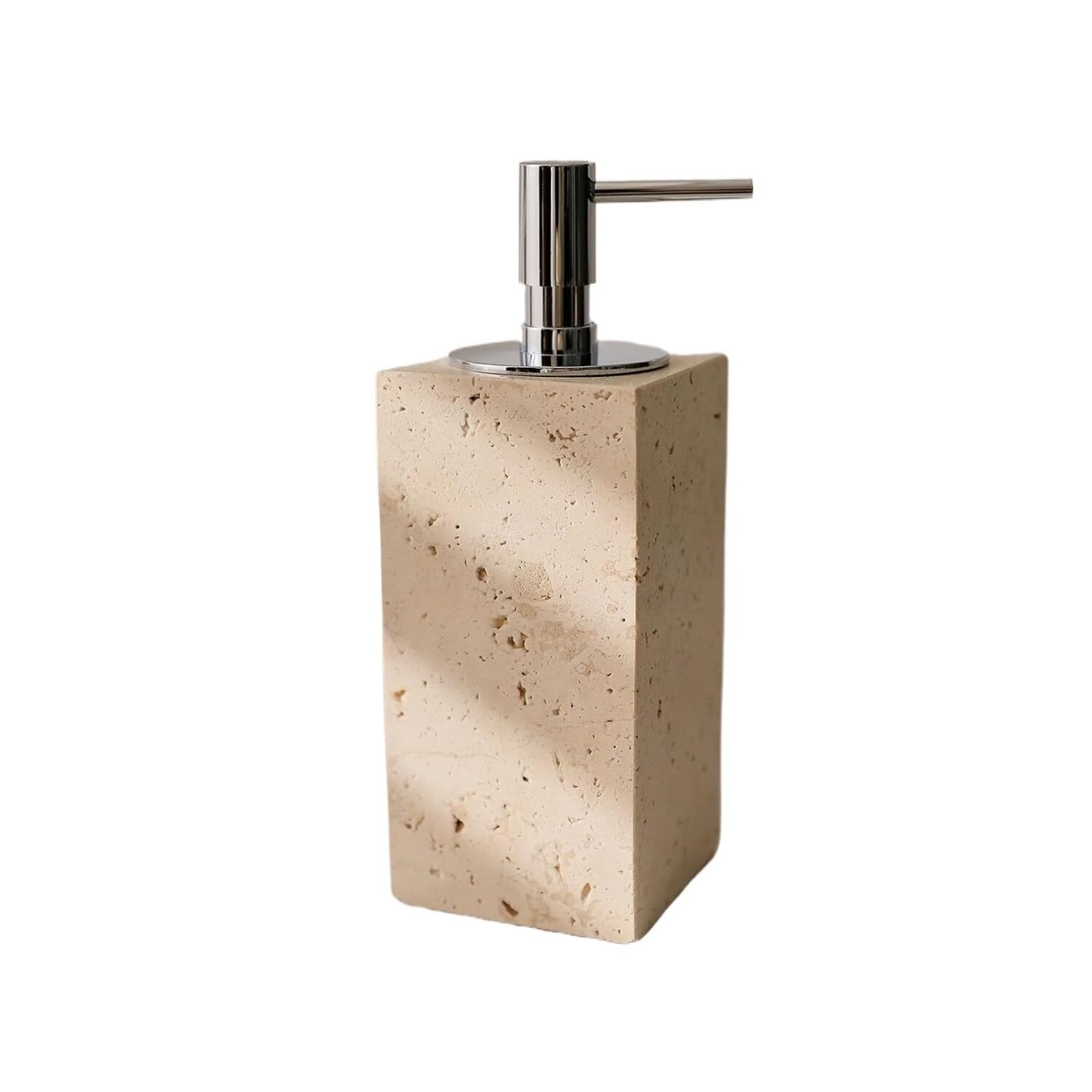 Flaschen Natürlicher Luxus-Seifenspender, speziell for Badezimmer, Travertin-Emulsionsstein Ästhetische Küchendekoration